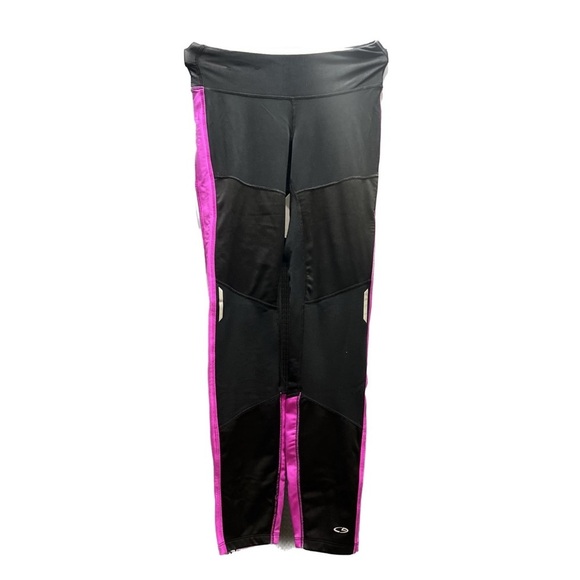 Champion black and purple detailed Athletic Leggings - Picture 1 of 8